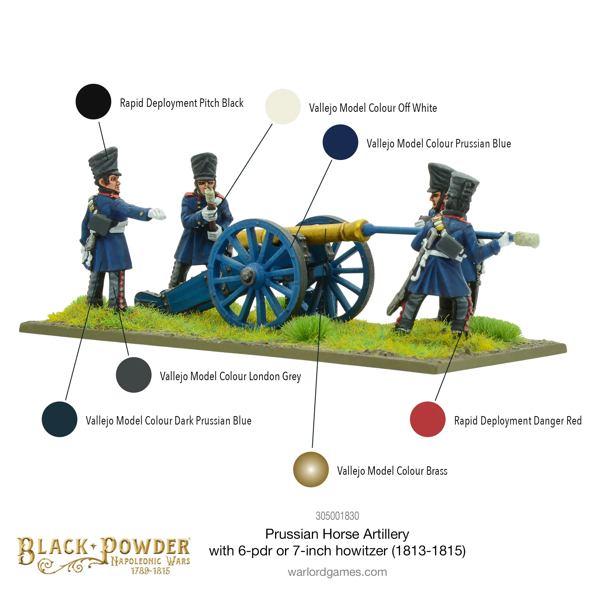 Black Powder: Napoleonic Prussian Horse Artillery with 6-pdr (1813-1815)
