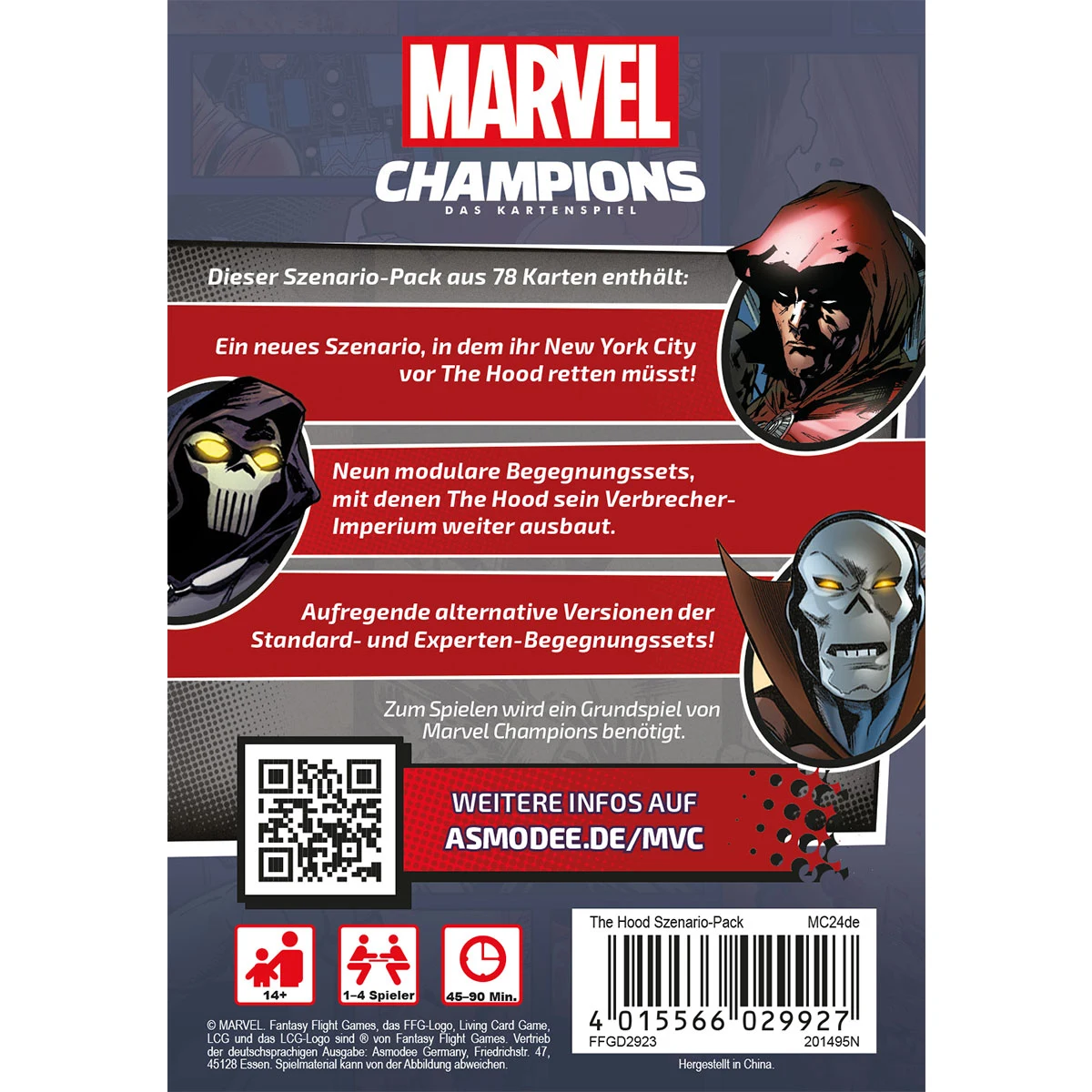 Marvel Champions LCG dt.: The Hood Marvel Champions LCG dt.: The Hood