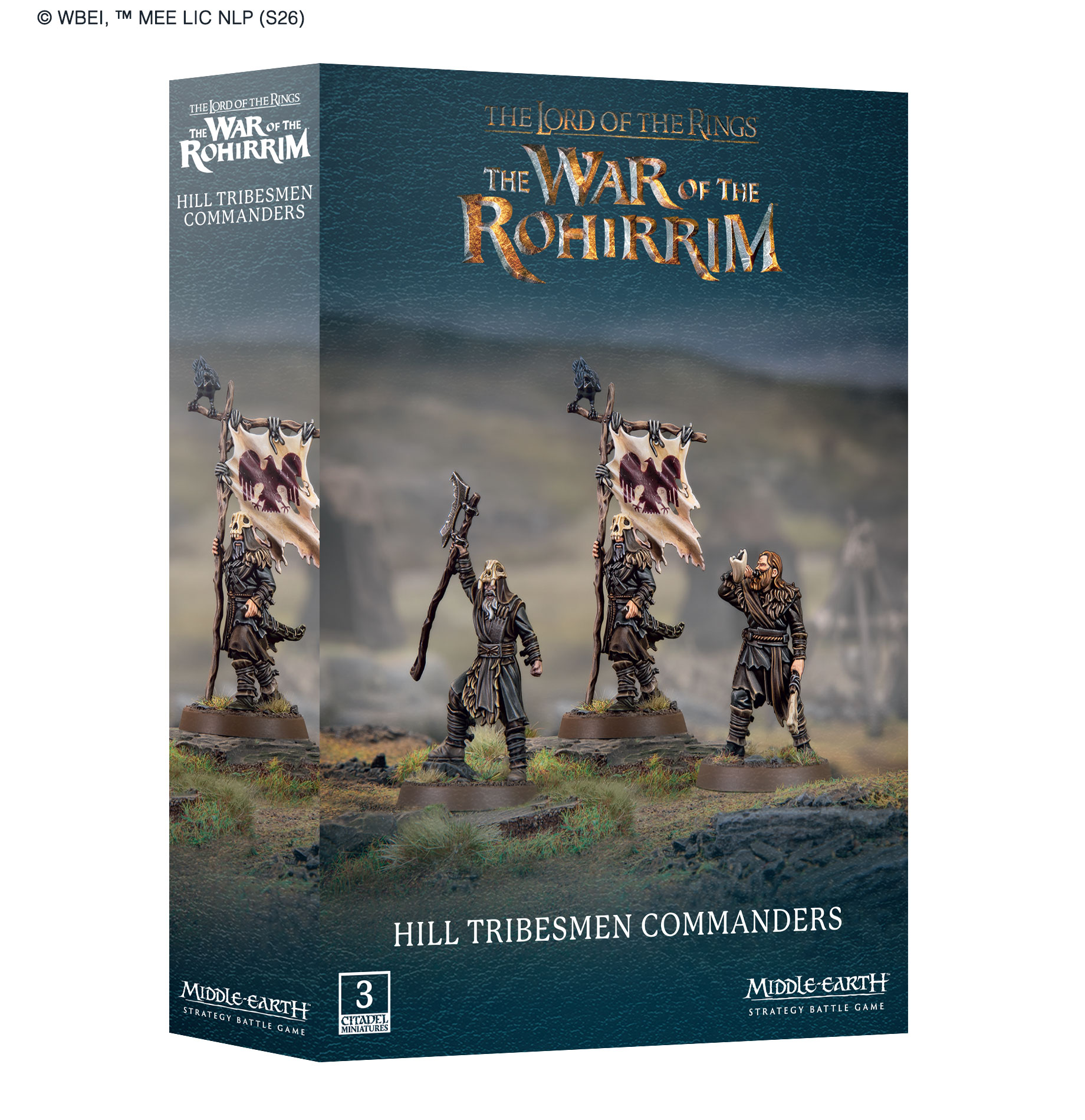 Miniaturen, Figuren, Hill Tribesmen, Kommandeure, Tabletop-Spiel