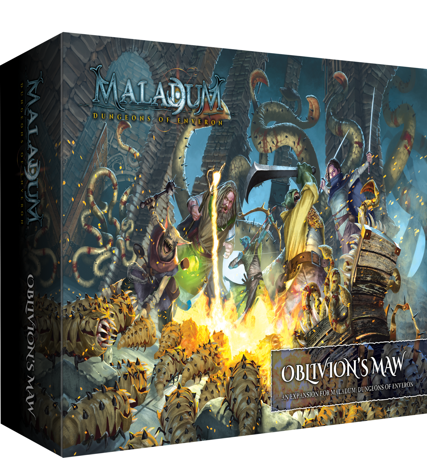 Maladum: Oblivions Maw dt. Dungeons & Dragons, Maladum, Dungeons of Enverron, Oblivion's Maw, Box art