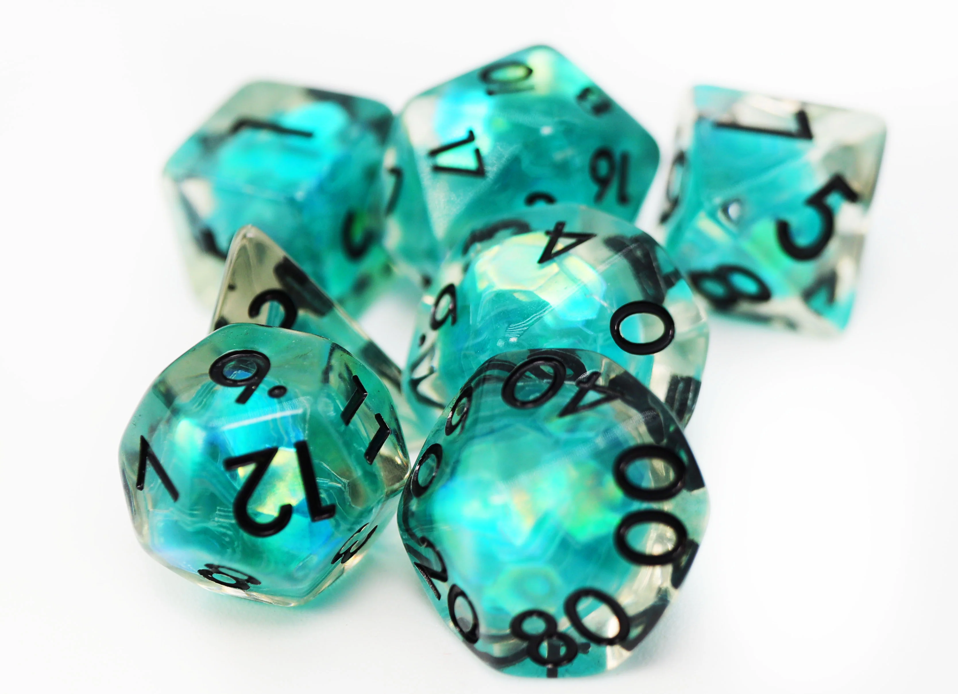 Polyhedral Dice Set: Siren Sparkle (7)