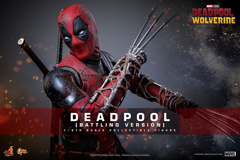 Deadpool & Wolverine AF: Deadpool Battling Version Movie Masterpiece 1/6 Scale31cm Werbung, Plakat