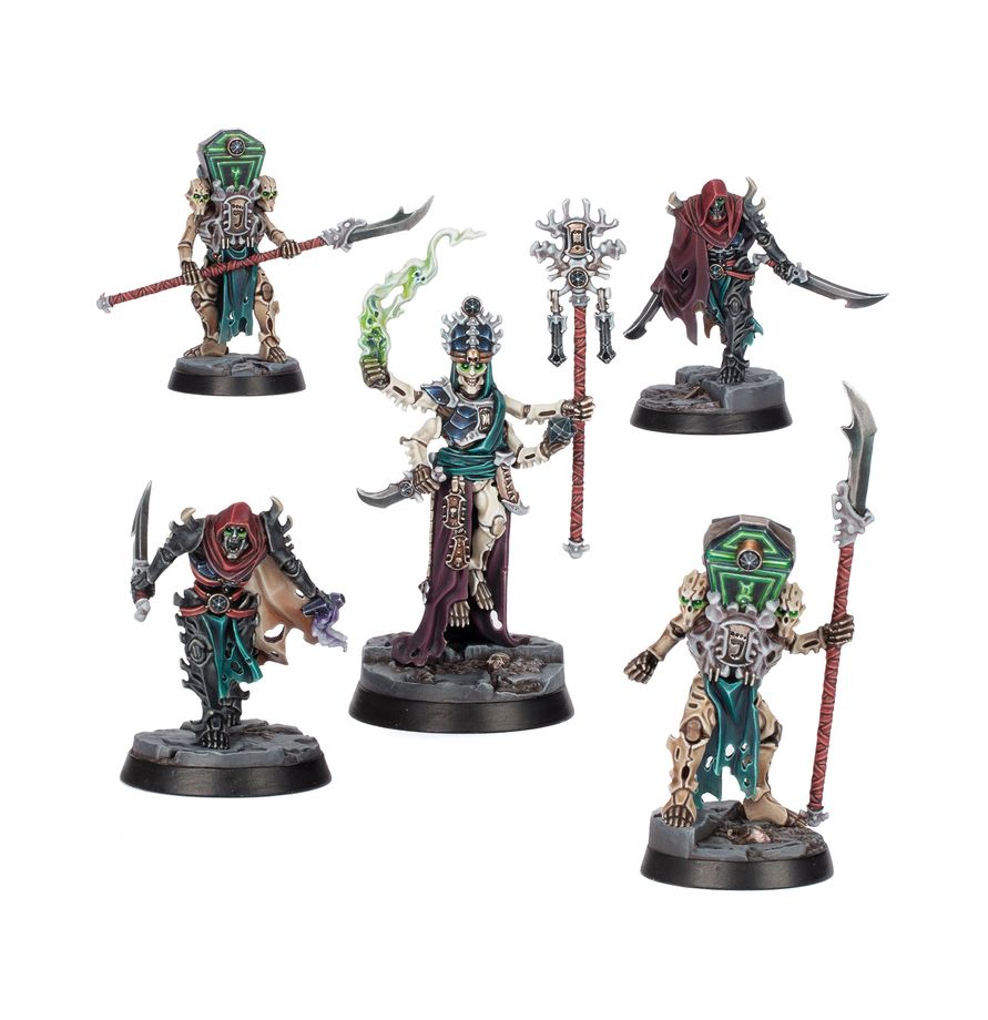 Warhammer: Underworlds - Thanateks Tithe Miniaturfiguren, Figuren, Krieger, Stab, Schwert