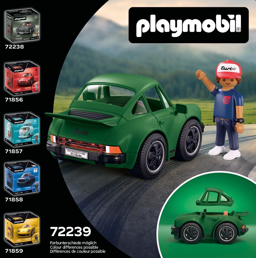 Playmobil, Kinderauto, Grüner Wagen, Drehkarosserie, Turbo