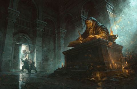 Lord of the Rings RPG: 5E Trials of Saruman Mage, Buch, Zauberer, Stein-Tempel, Dungeon