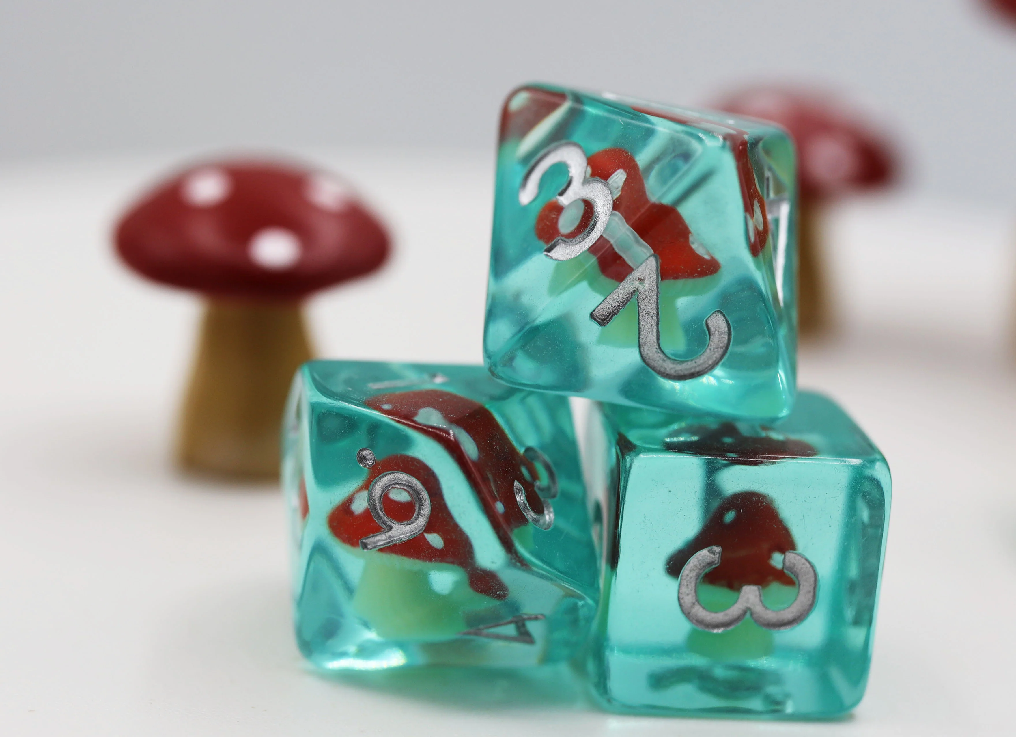 Polyhedral Dice Set: Power Up Mushroom (7)