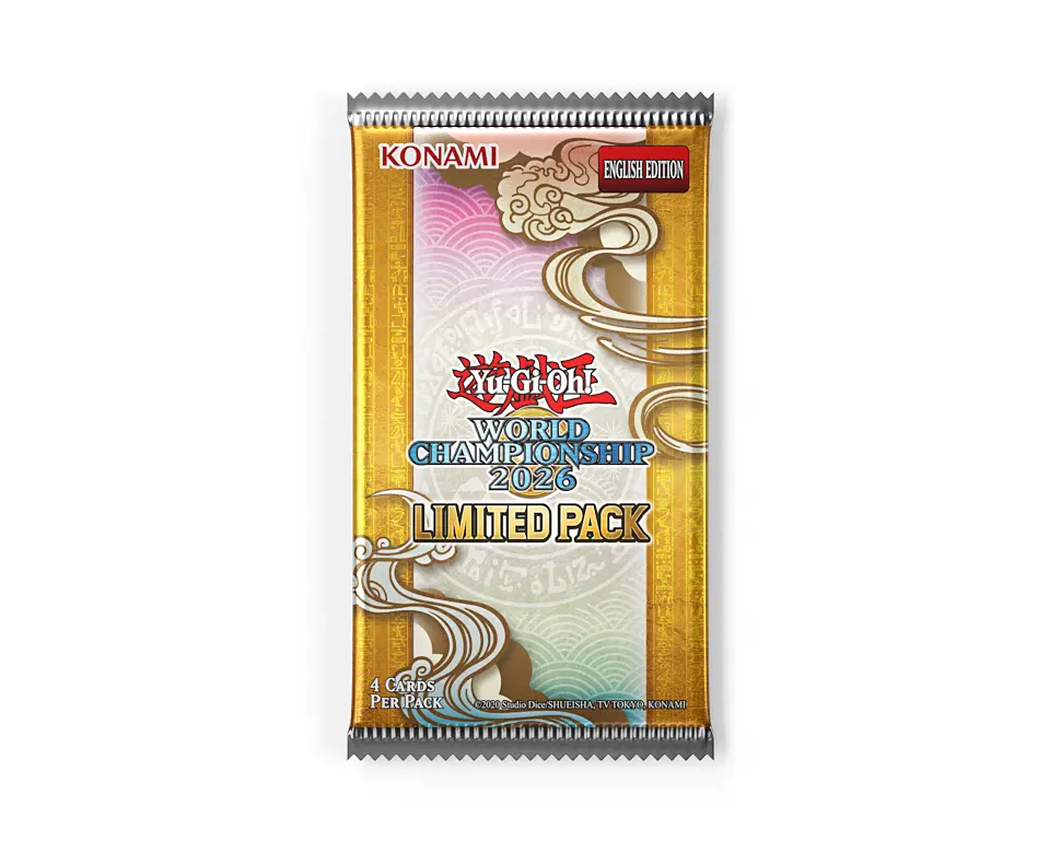 Yu-Gi-Oh! CCG: World Championship 2026 Limited Pack Booster Display Trading Card Pack, Yu-Gi-Oh, World Championship 2026, Limited Pack, 4 Cards Per Pack