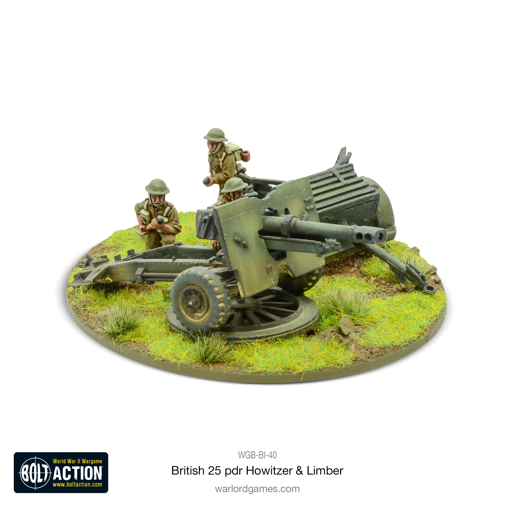 Bolt Action: Brtish - 25pdr Howitzer & Limber
