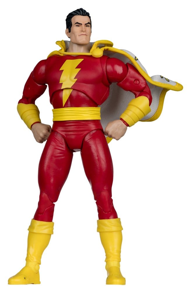 DC Multiverse AF: Shazam (Power of Shazem) 19cm Superheld, Figur, Rot, Gelb, Cape