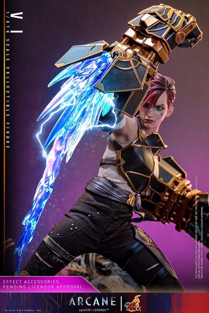 action figure, glowing blade, armor, female figure, arcane leagues