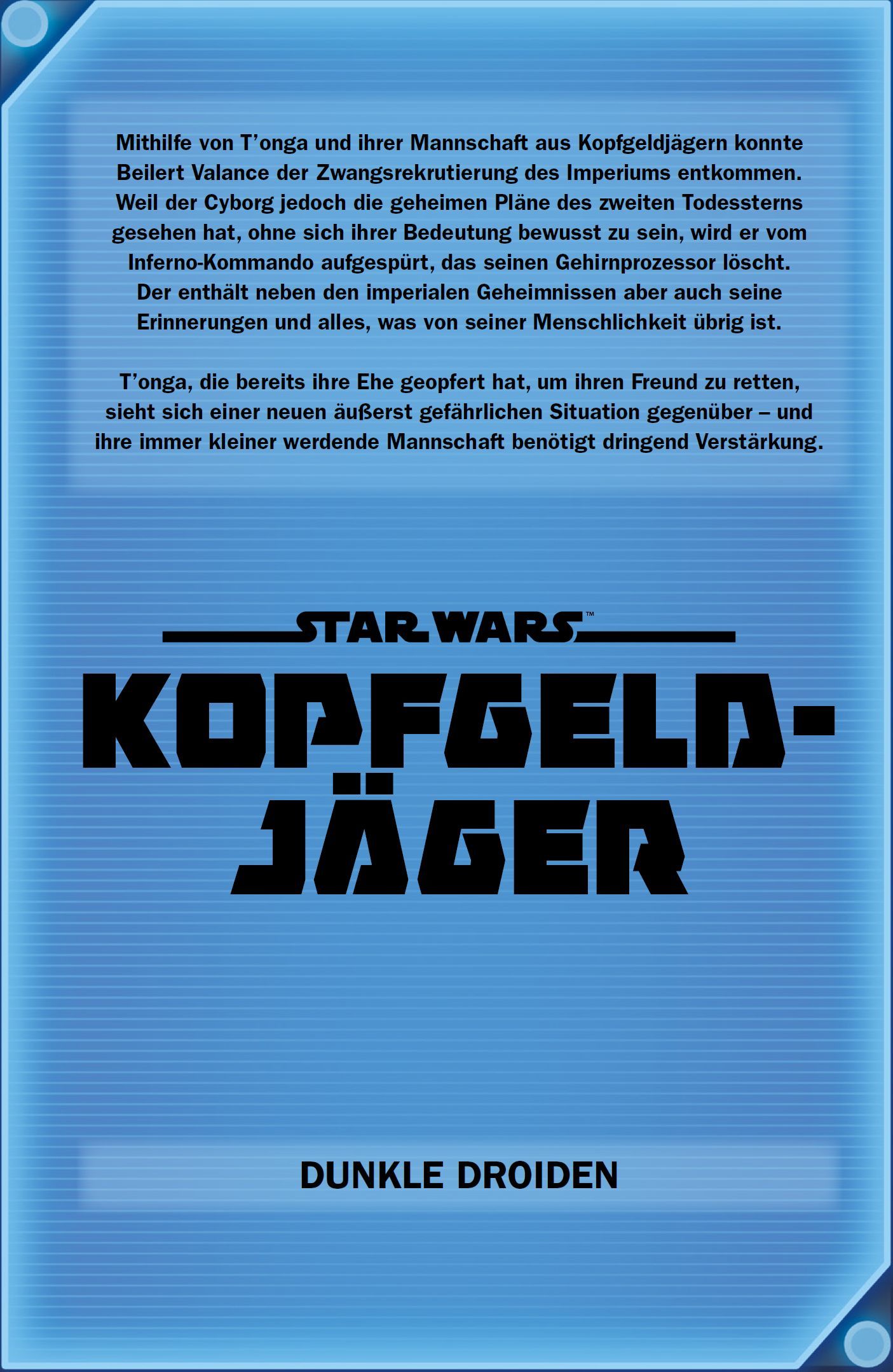 Star Wars, Kopfjäger, Kopfjäger, Dunkle Droiden, Titelbild