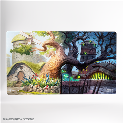 Gamegenic: Playmat Magic Lorwyn Eclypsed - Temple Garden 61x35cm (Shiny) Spielmatte, Mats, Fantasy, Magie, Garten