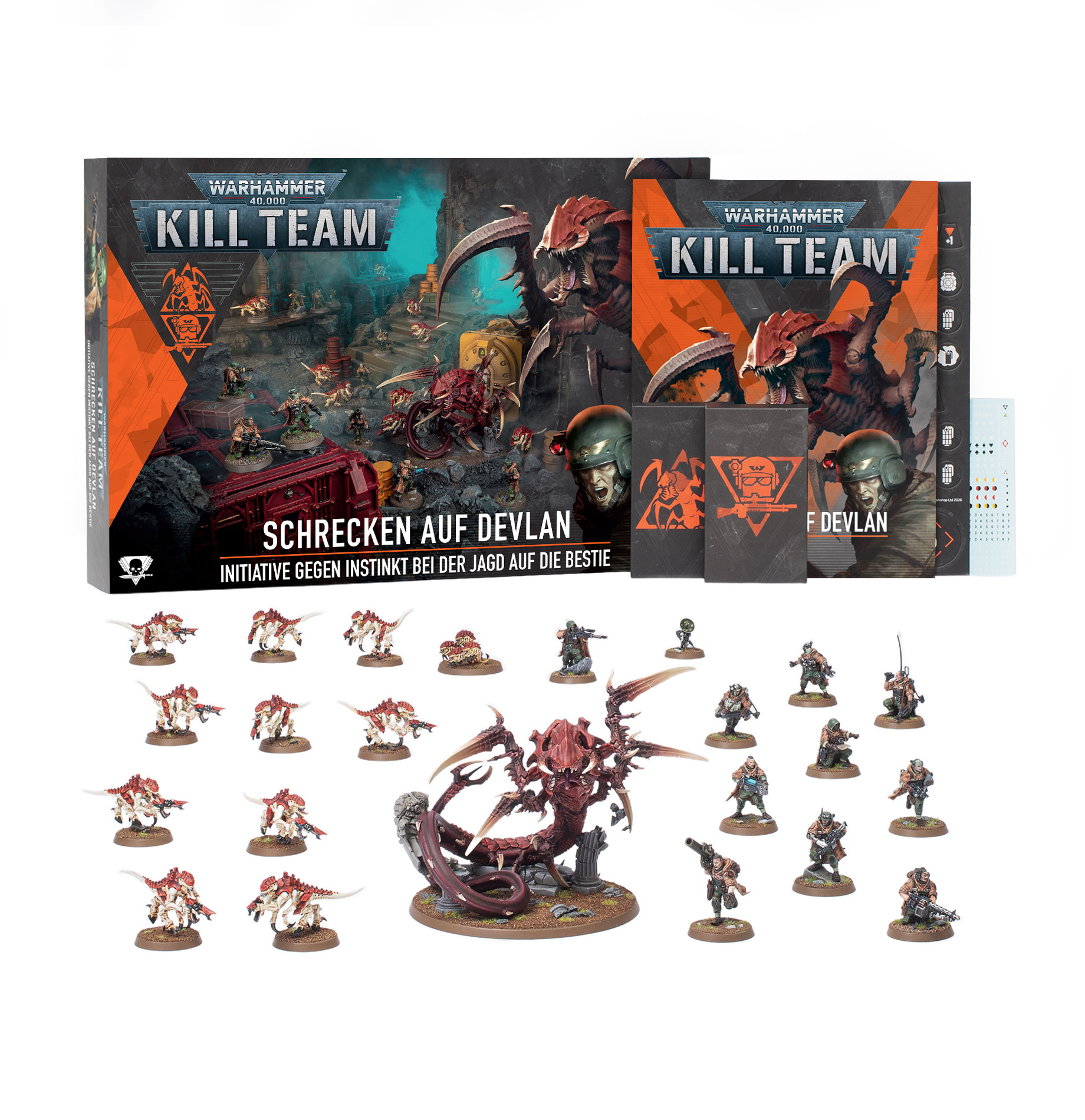 Kill Team: Terror an Devlan dt. Kultfigurensammlung, Miniaturen, Sci-Fi Spielset, Killer Team, Drache Figur