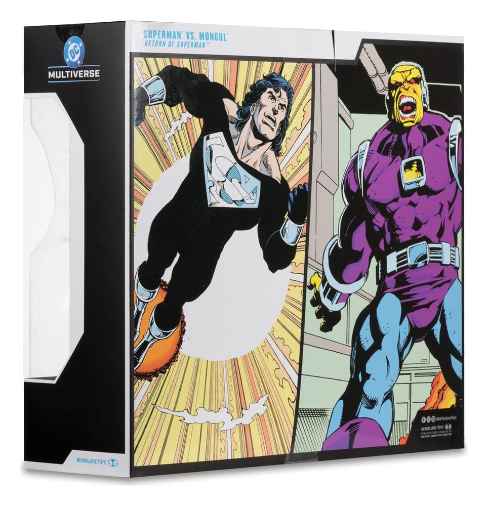 DC Multiverse AF: Superman vs. Mongul 2er Set (Return of Superman) 25cm Superman, Mongul, Comic, Box, Figurine