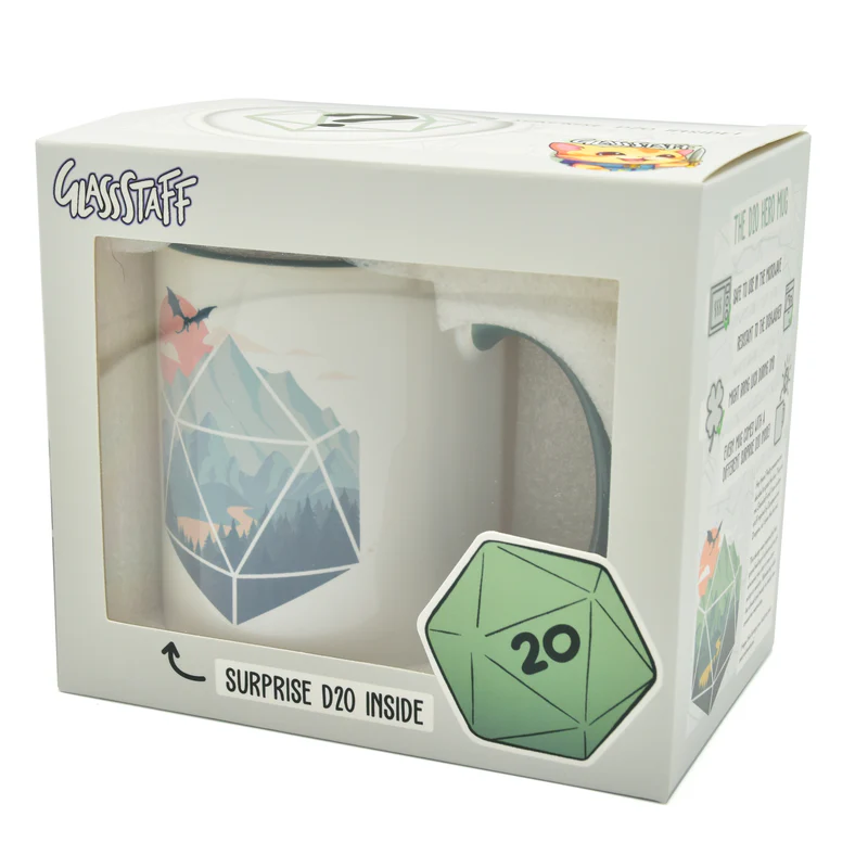 Glassstaff: A D20 Scene Mug Glassstaff: A D20 Scene Mug