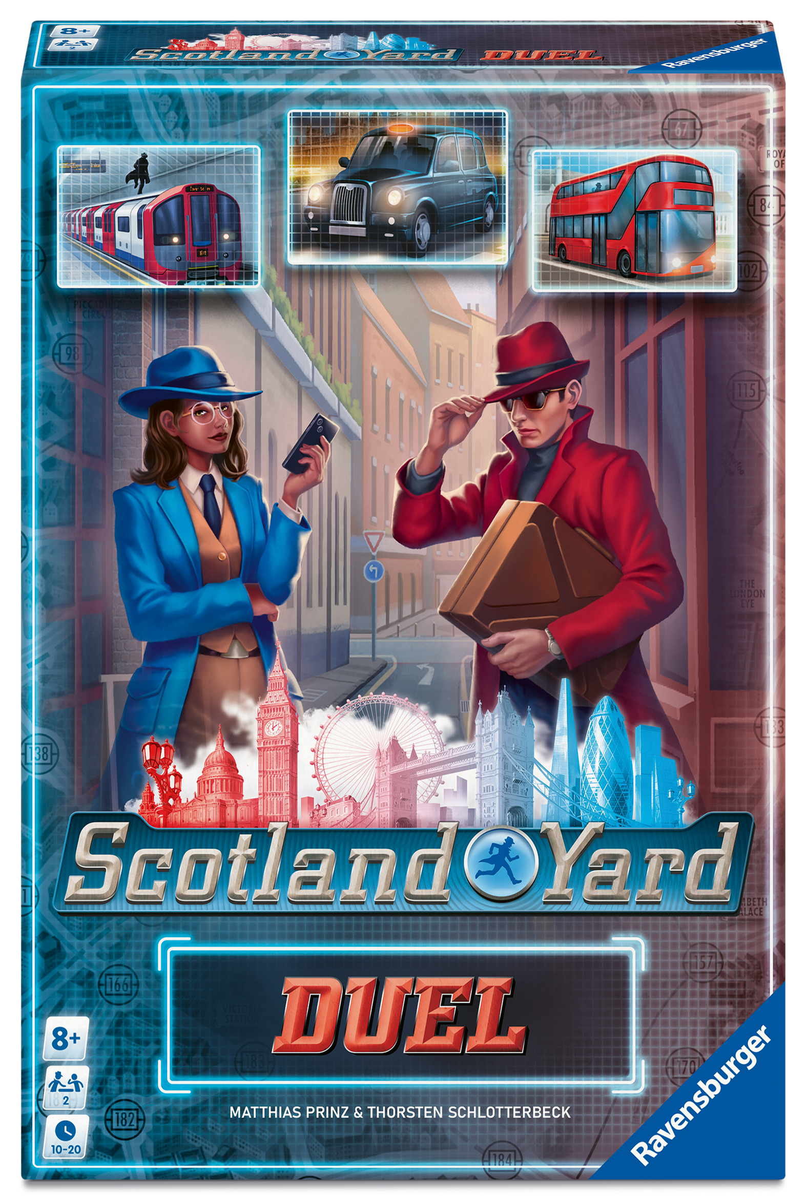 Scotland Yard: Duel Zug, Auto, Brille, Duel, Linienspiegel