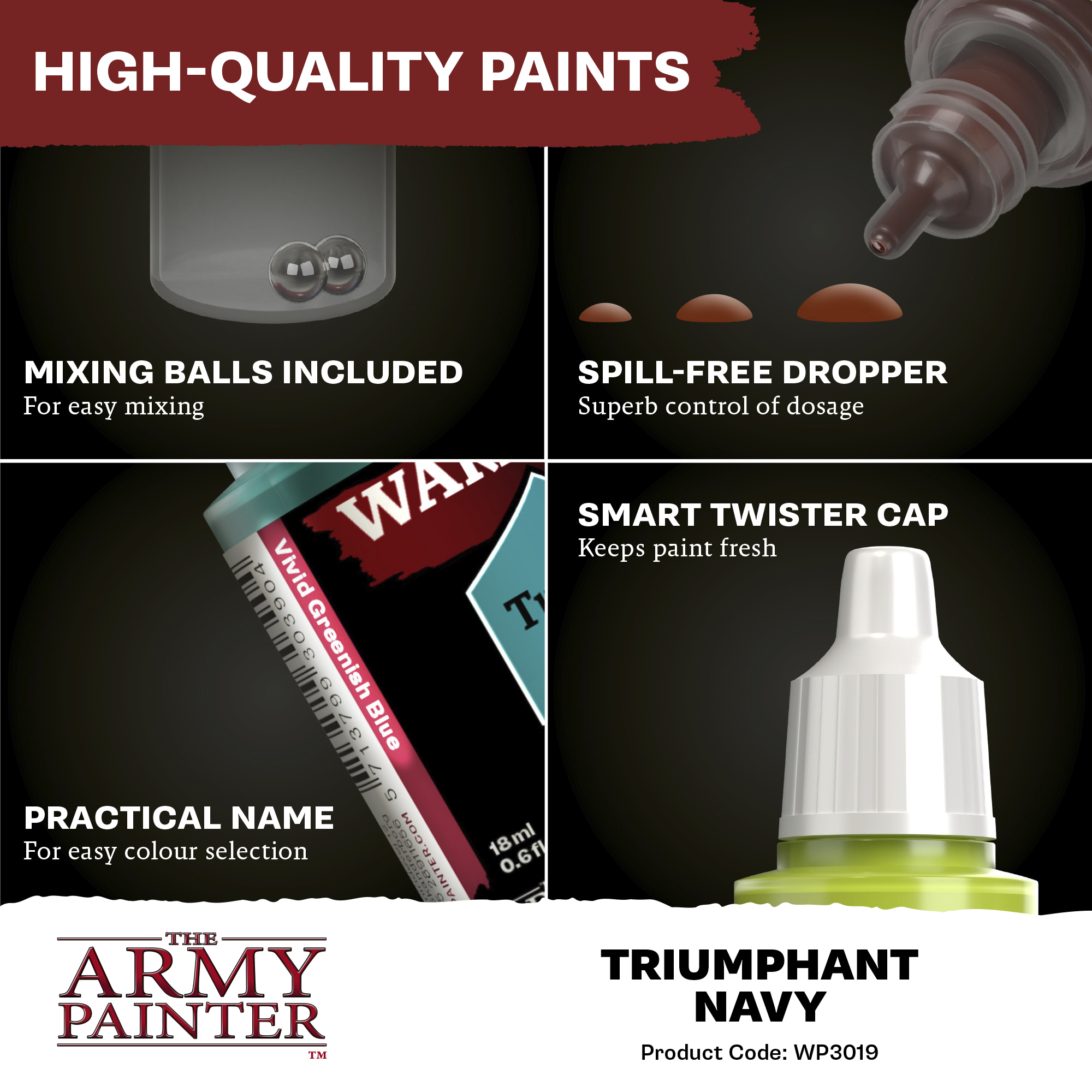 Army Painter: WP Fanatic - Triumphant Navy Army Painter: WP Fanatic - Triumphant Navy