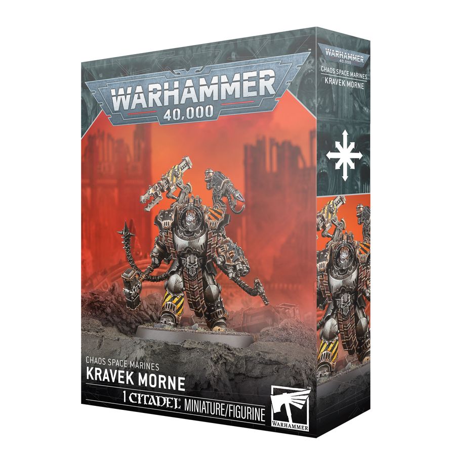 Warhammer 40k: Chaos Space Marines - Kravek Morne Kraven Morn, Kravek Morne, Chaos Space Marines, Citadel Miniature, Warhammer 40,000