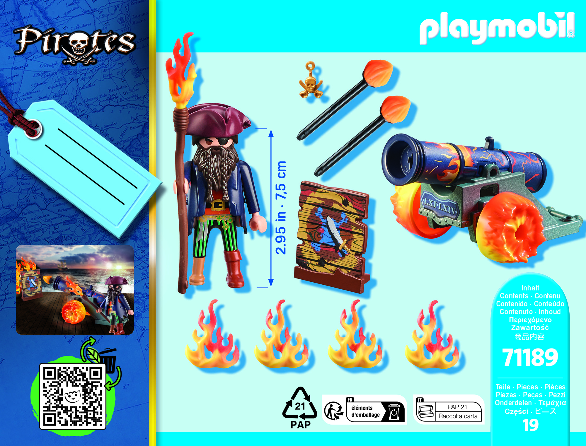 Playmobil: Geschenkset - Pirat mit Kanone Playmobil: Geschenkset - Pirat mit Kanone