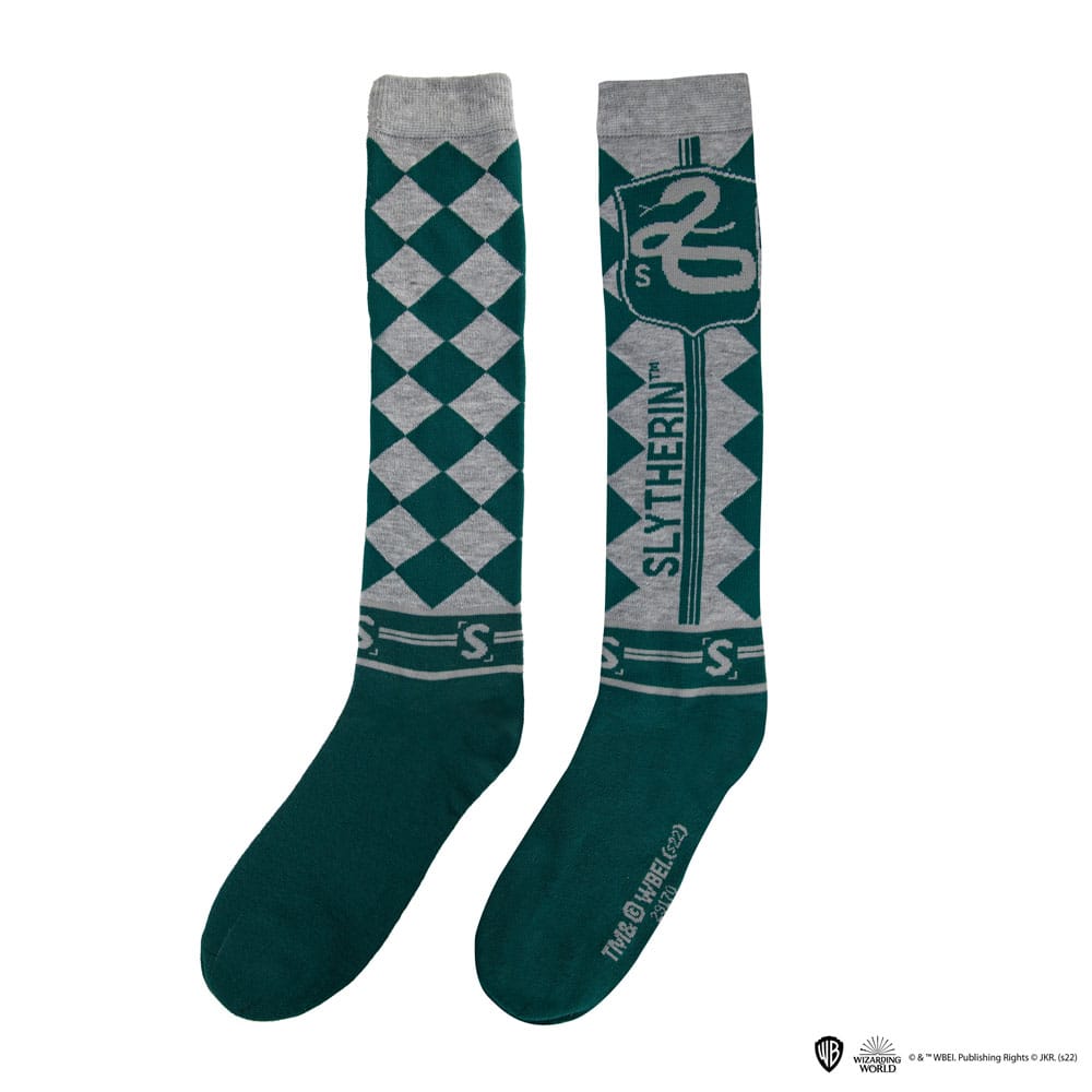 Harry Potter: Kniestrümpfe Slytherin 3er Pack (Gr.35-45)