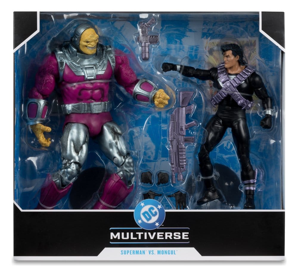 Actionfigur, DC Multiverse, Superheld, Kämpfer, Mongul gegen Superman