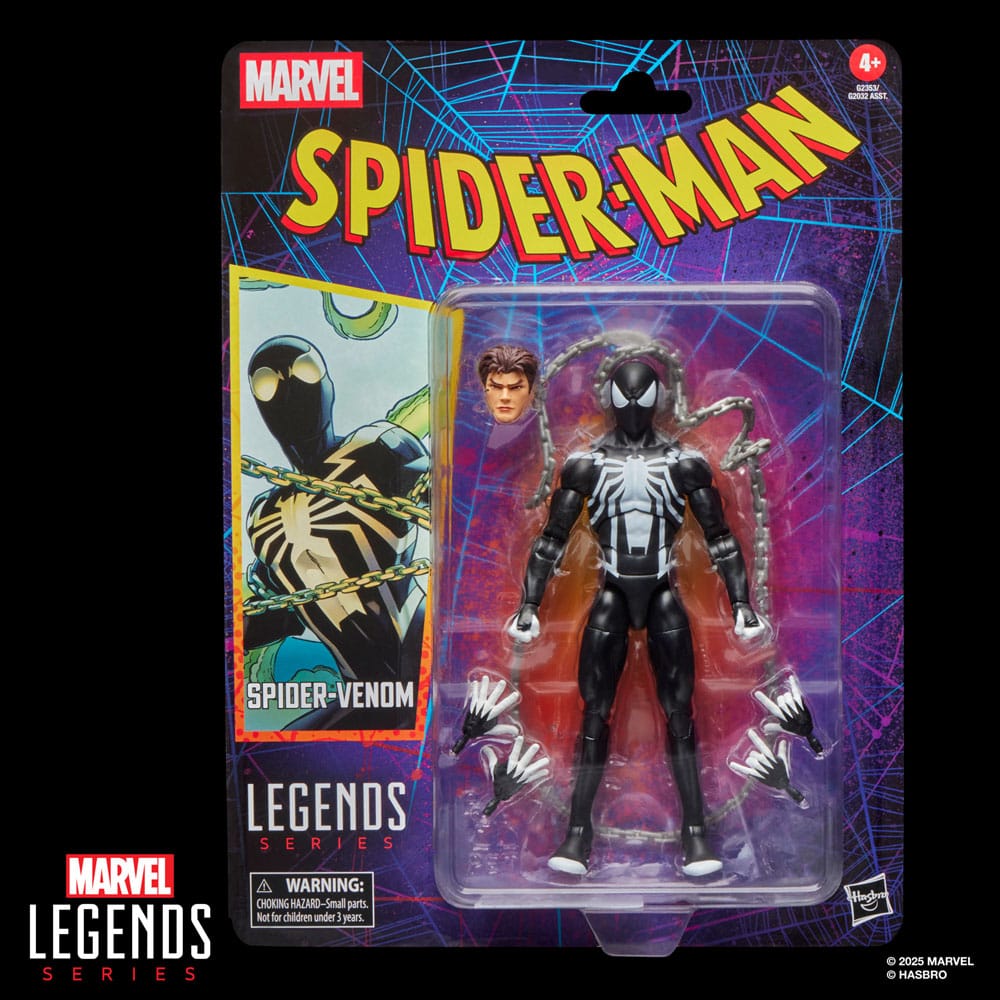 Marvel Legends AF: Retro Collection Spider-Venom 15cm Spider-Man, Venom, Figure, Action figure, Legends Series