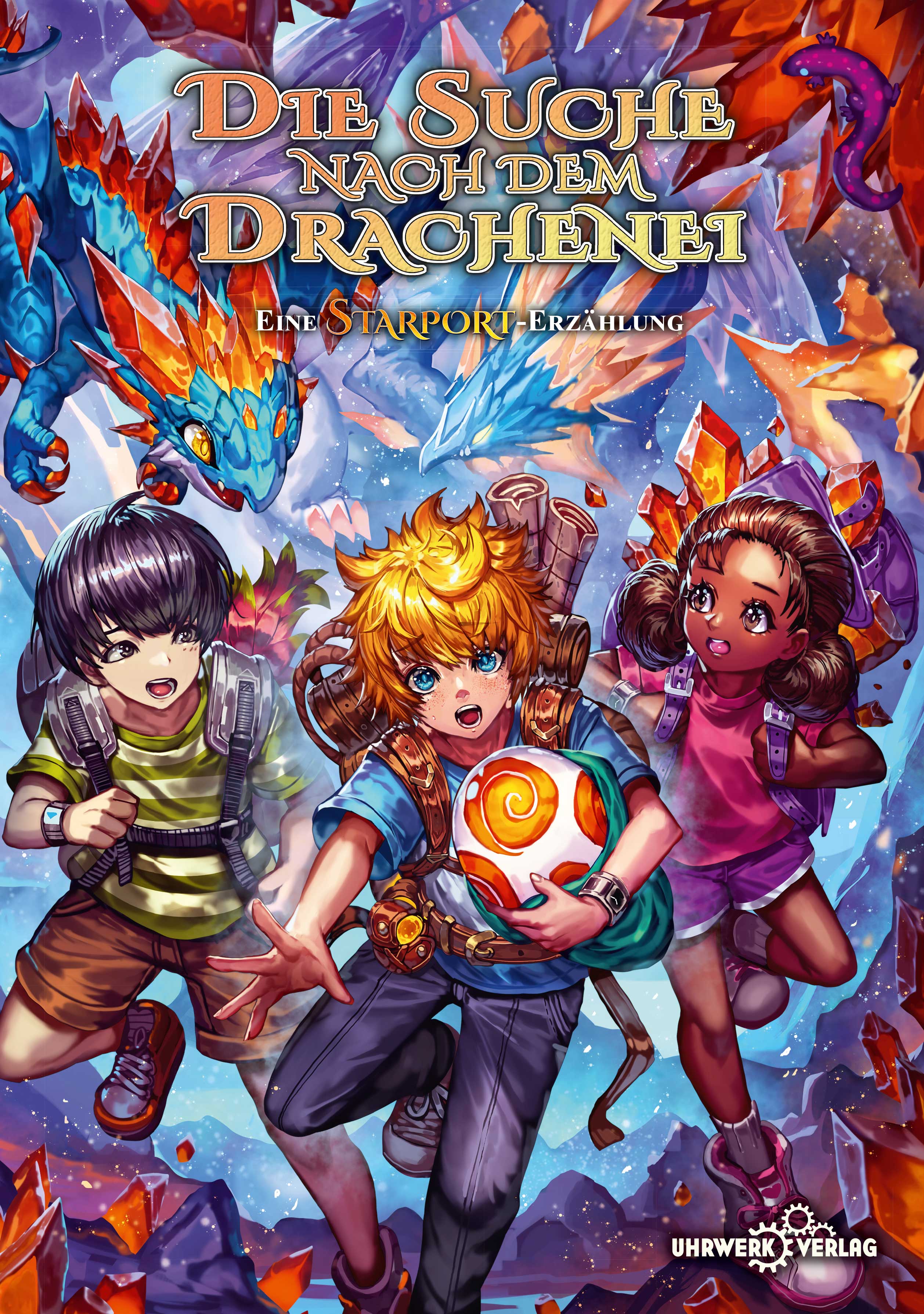 Starport RSP: Die Suche nach dem Drachenei Kinderbuch, Abenteuer, Dragone, Rucksäcke, Ball