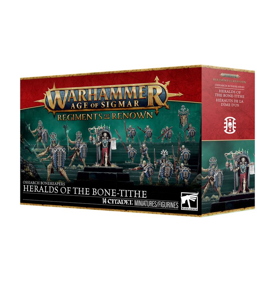 Wargaming Miniaturen, Warhammer Age of Sigmar, Regiments of Renown, Knochen-Tithe, Heralde des Knochen-Tithe