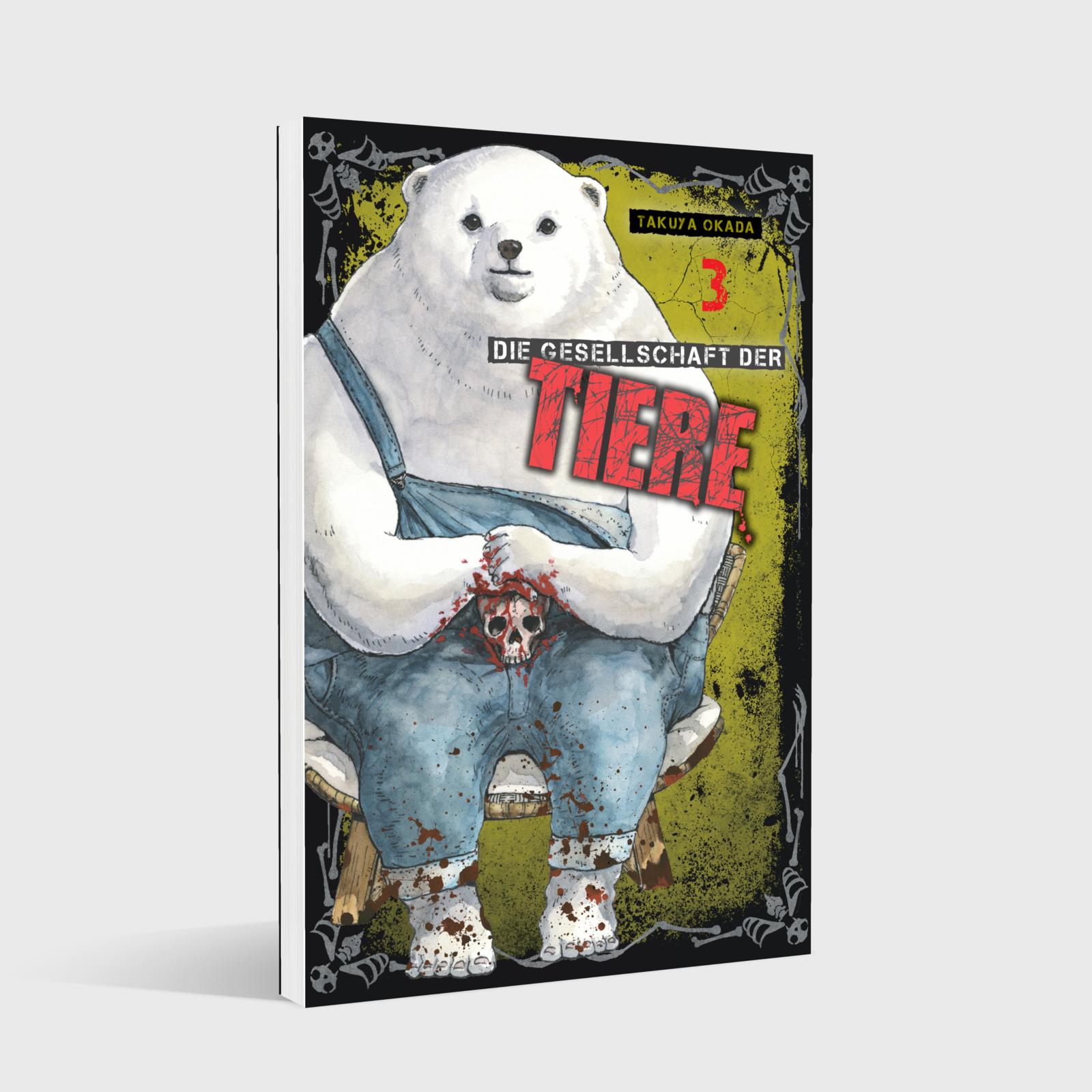 Polarbär, Comic, Mantel, Overalls, Blutspritzer