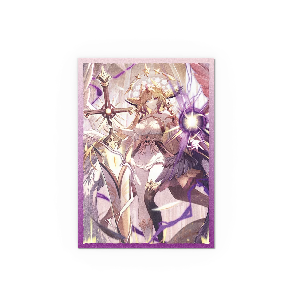 Figur, Kunstprint, Cosplay-Charakter, Schwert, Engel-Design