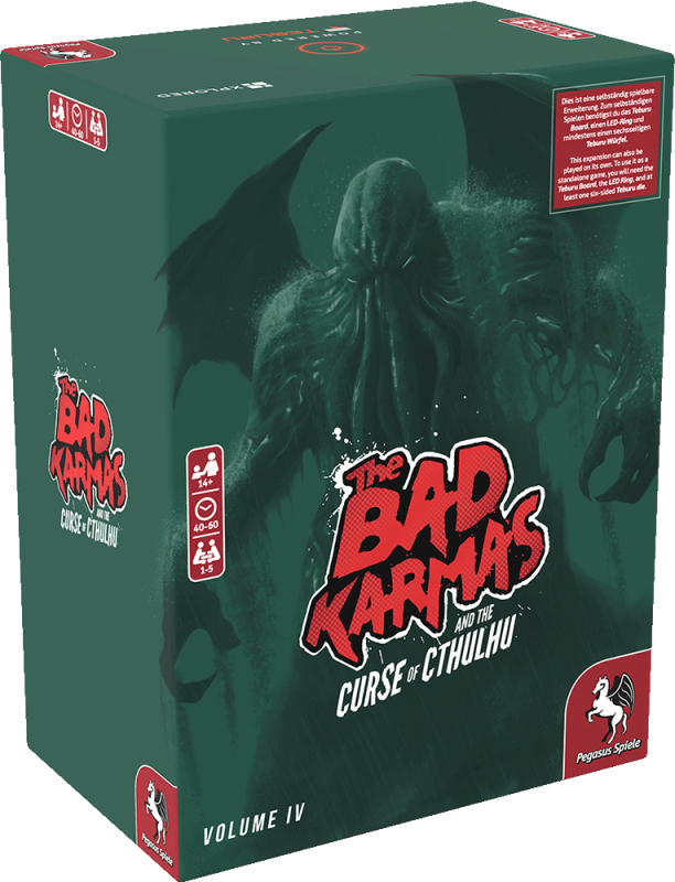 Teburu: The Bad Karmas Vol.4 - Curse of Cthulhu Brettspiel, The Bad Karma, Fluch von Cthulhu, Würfelspiel, Zubehör