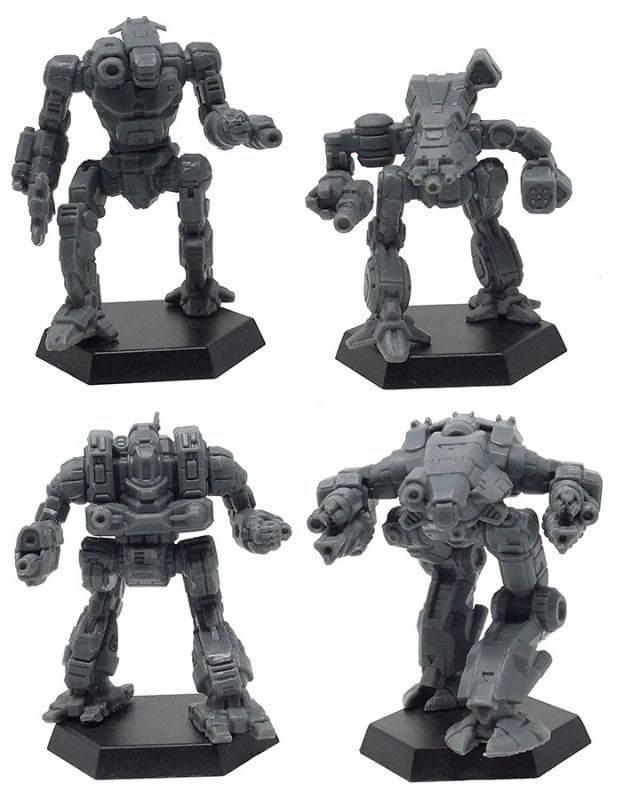 Battletech: Inner Sphere Heavy Battle Lance Miniatur, Mech, Roboter, Modell, Figur
