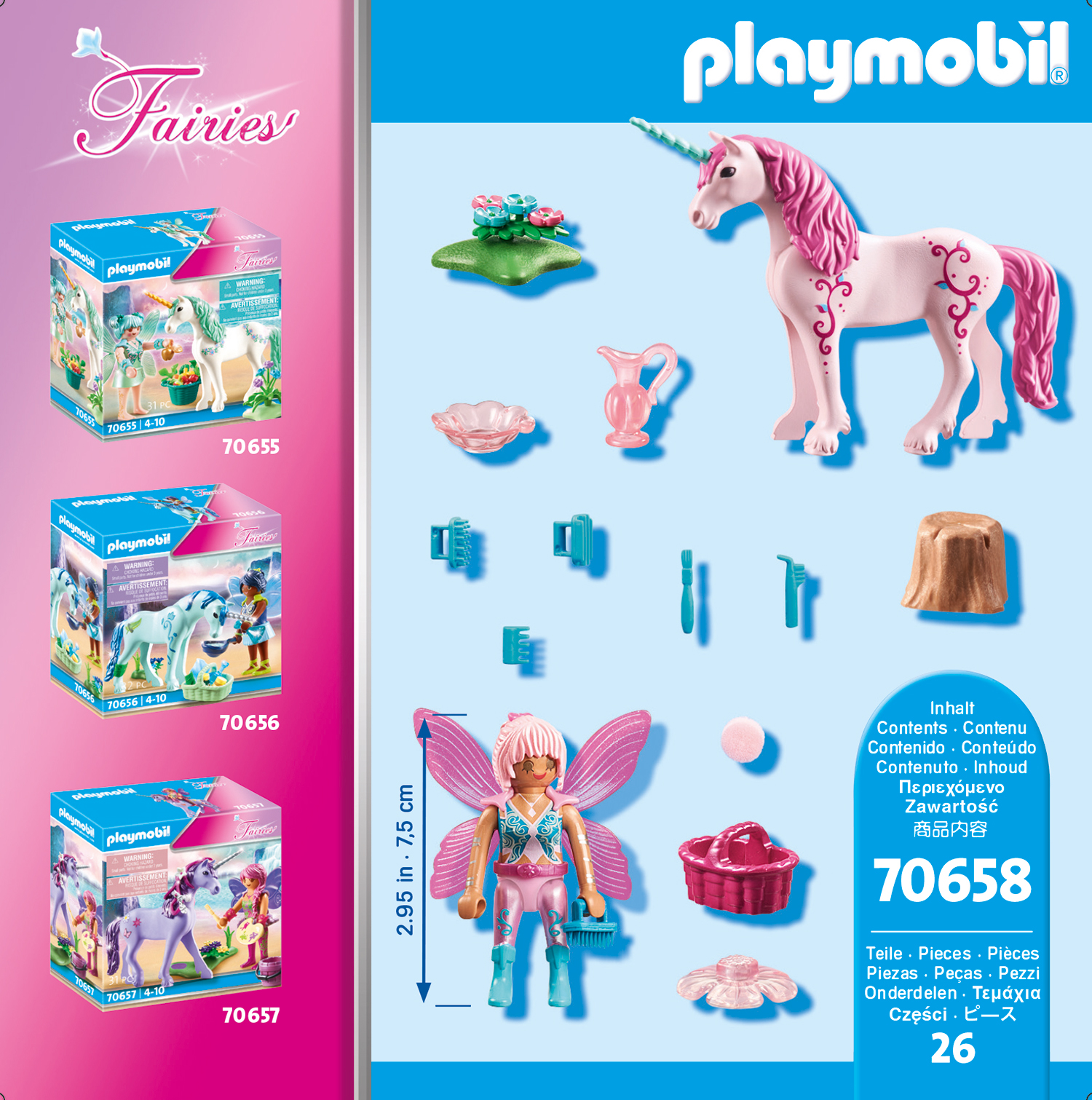 Playmobil: Fairies - Einhorn mit Pflege-Fee