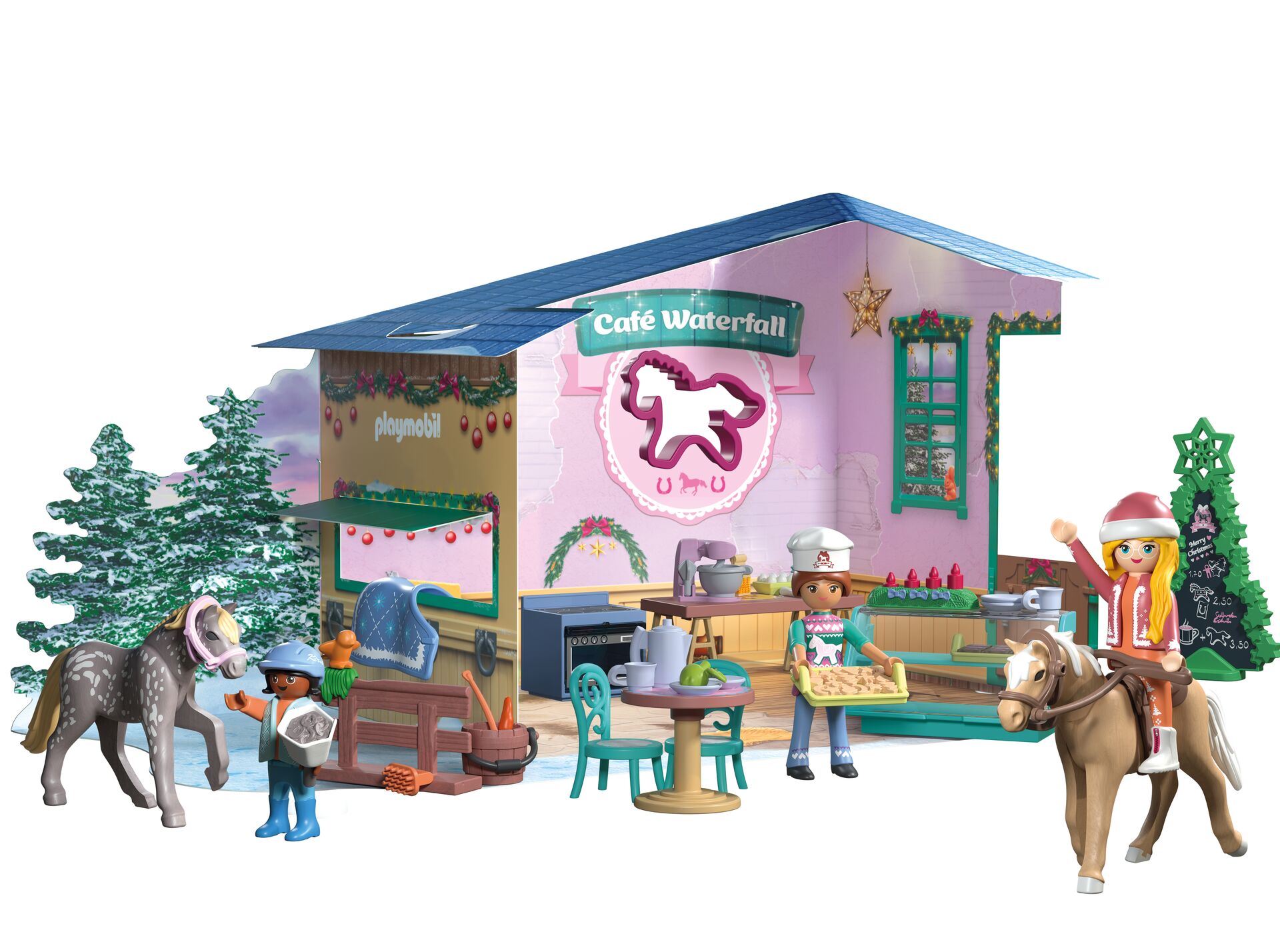 Playmobil: Adventskalender: Weihnachtsbacken im Reitercafé