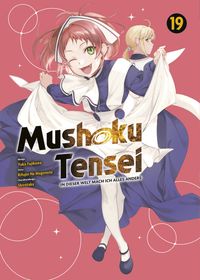 Mushoku Tensei, Manga, Cover art, Pink background, Female character