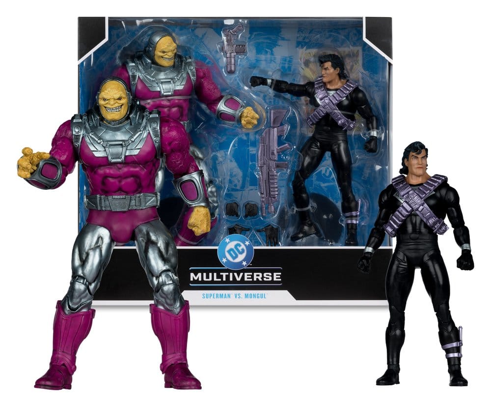 DC Multiverse AF: Superman vs. Mongul 2er Set (Return of Superman) 25cm Aktionsfiguren, Universum-Action, Mongul, Superman vs Mongul, Multiverse