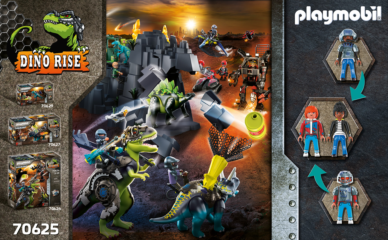 Playmobil: Dino Rise - Spinosaurus Doppelte Verteidigungs-Power