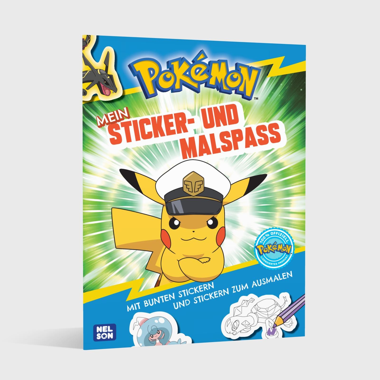 Pokémon, Sticker, Malspaß, Pikachu, Kapitan