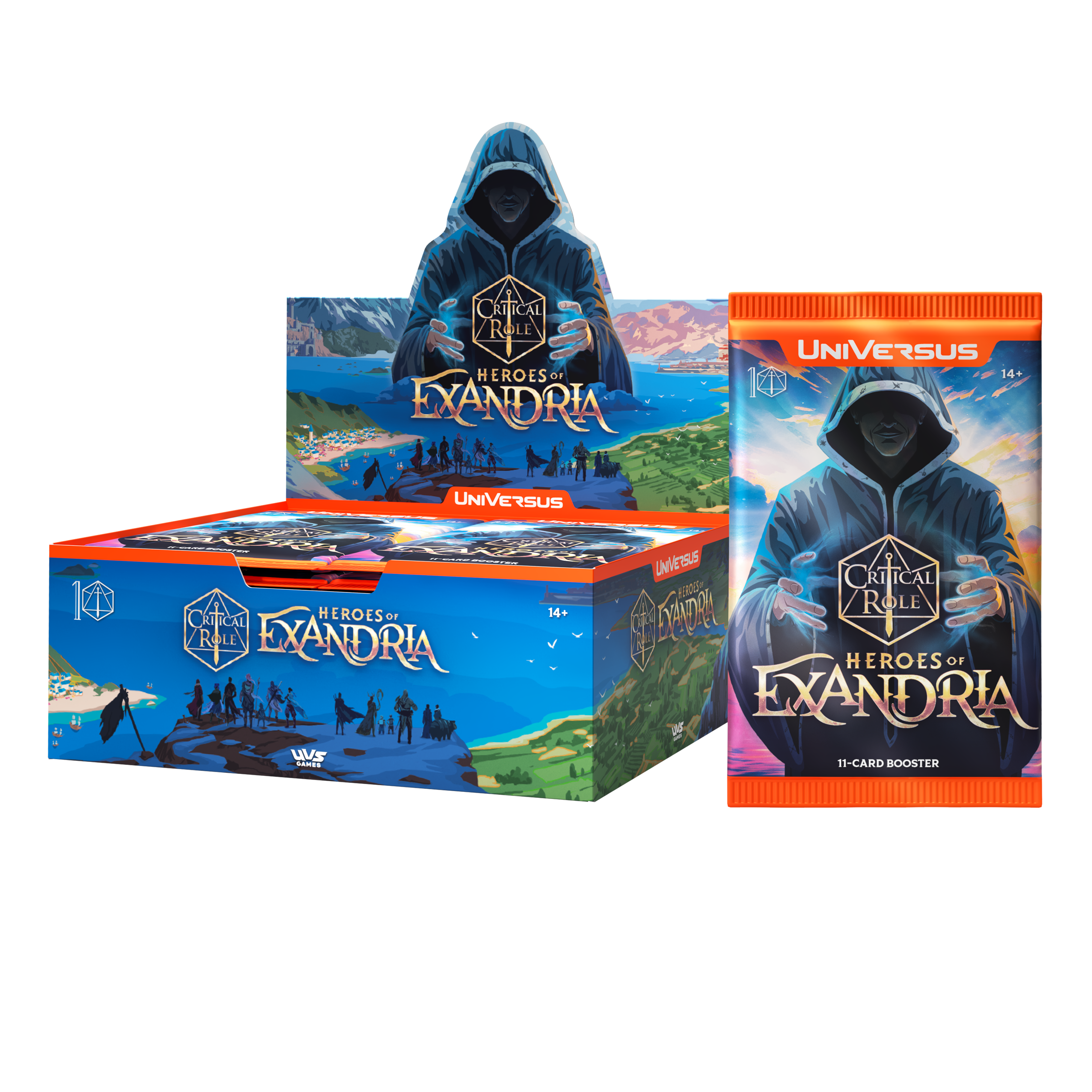 Universus CCG: Critical Role - Heroes of Exandria Booster Display Universus CCG: Critical Role - Heroes of Exandria Booster Display