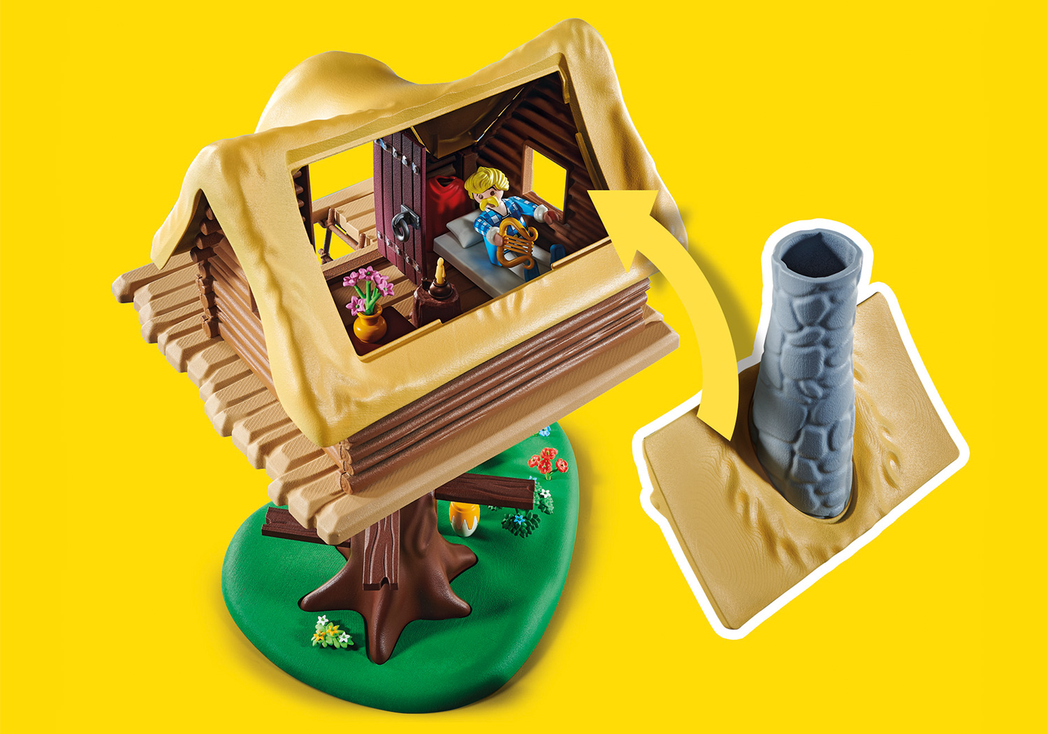 Playmobil: Asterix - Troubadix mit Baumhaus