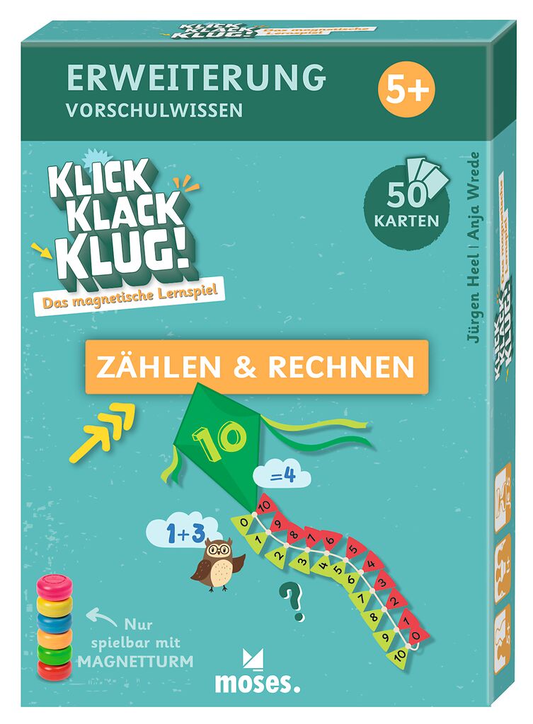 Klick Klack Klug! - Zählen & Rechnen Magnetspiel, Lernspiel, Zahlen, Rechnen, Magnetspielzeug