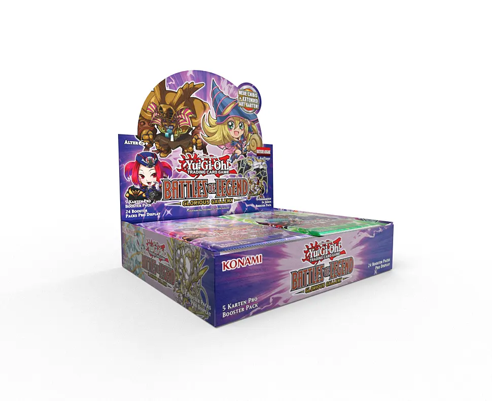 Yu-Gi-Oh! CCG dt.: Battles of Legend - Glorius Gallery Booster Display Yu-Gi-Oh! CCG dt.: Battles of Legend - Glorius Gallery Booster Display