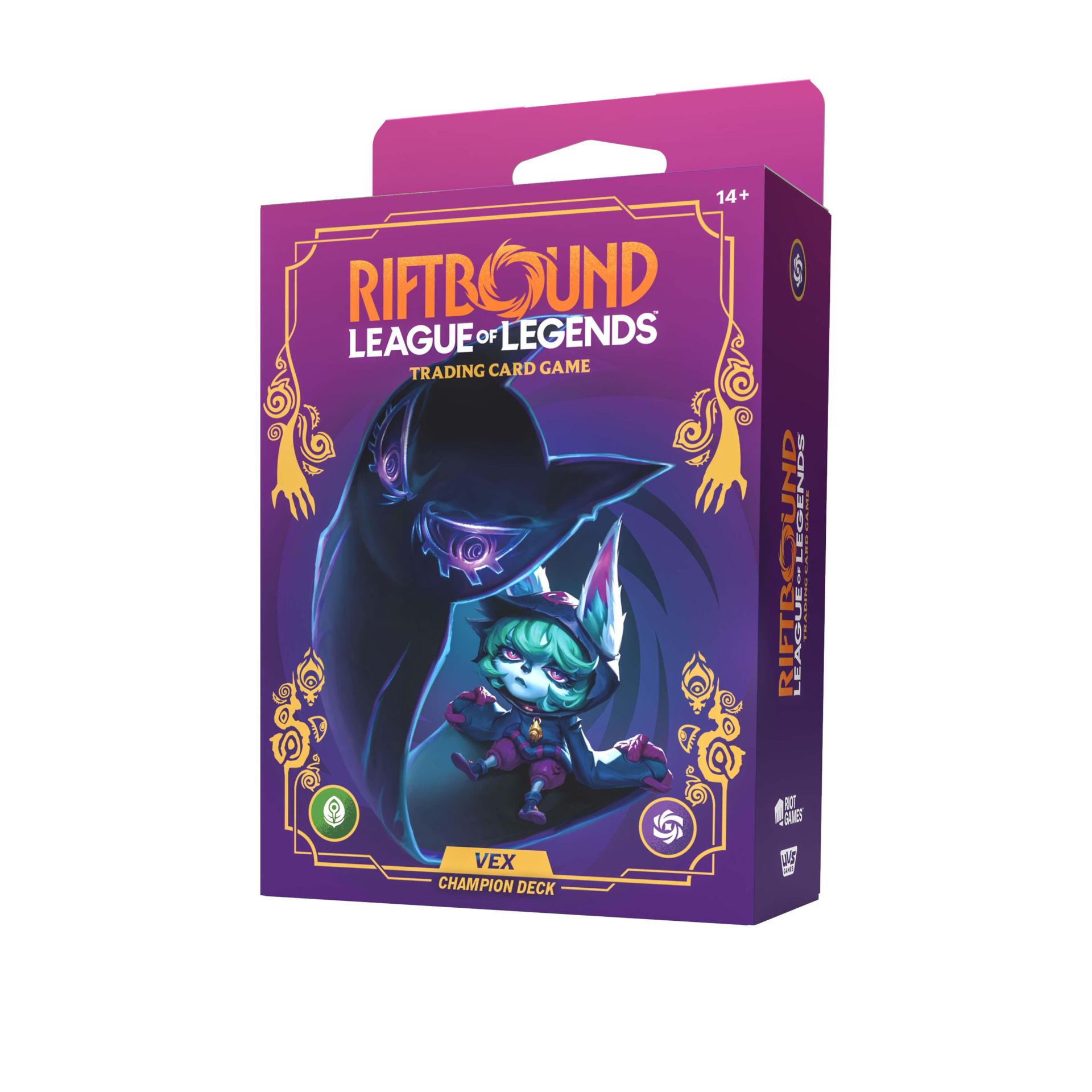 Trading card game, Deck box, Vex champion deck, League of Legends, Riftbound