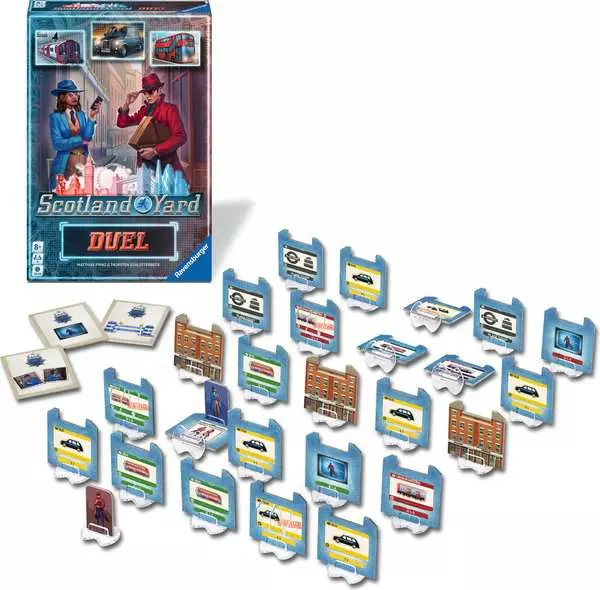 Karte, Brettspiel, Scotland Yard, Duell, Spielmarken