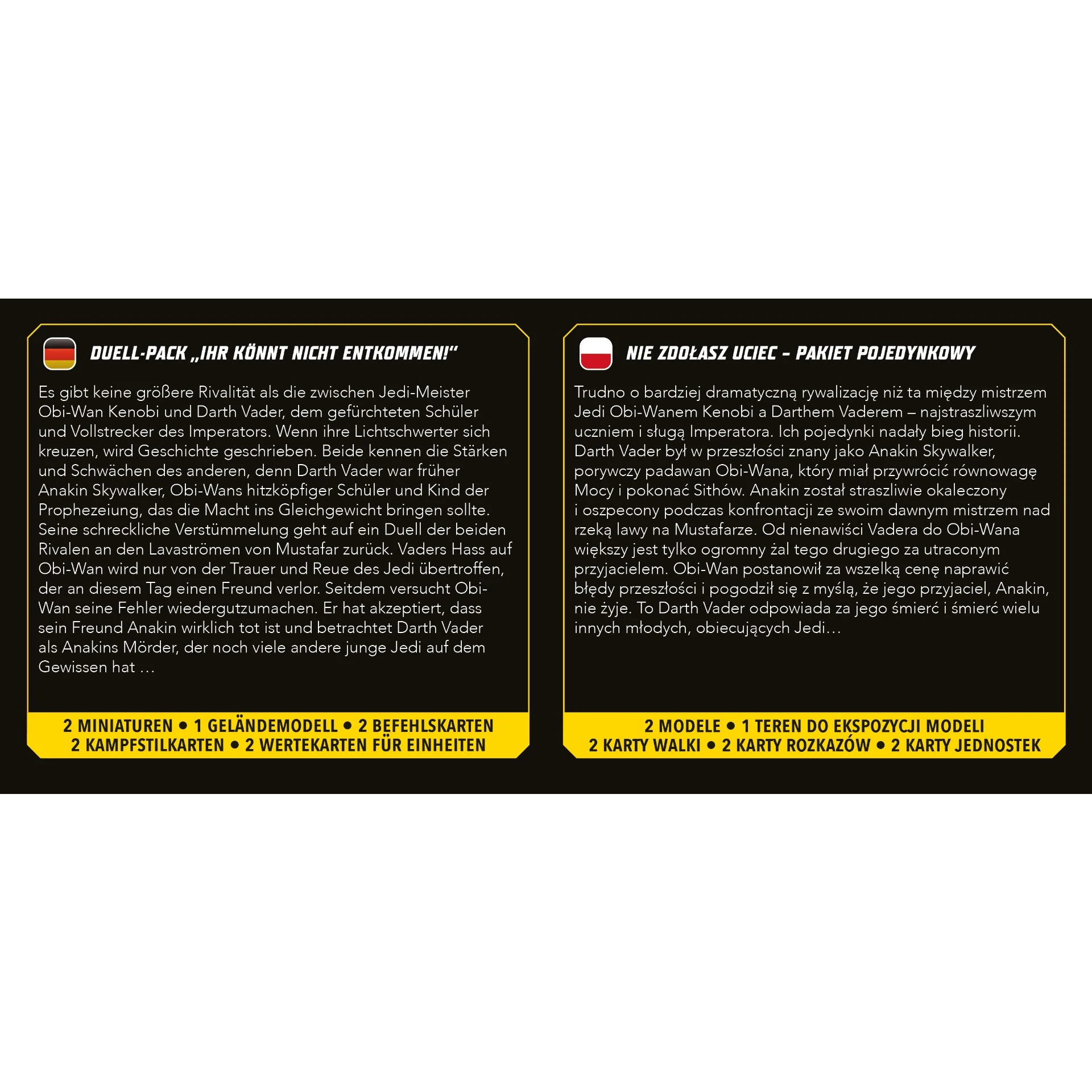 Star Wars: Shatterpoint - You Cannot Run Duel pack ("Ihr könnt nicht entkommen") Star Wars: Shatterpoint - You Cannot Run Duel pack ("Ihr könnt nicht entkommen")