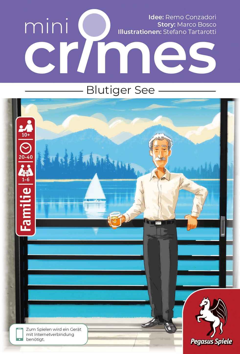 MiniCrimes - Blutiger See glas, balkon, mann, getränk, segelboot