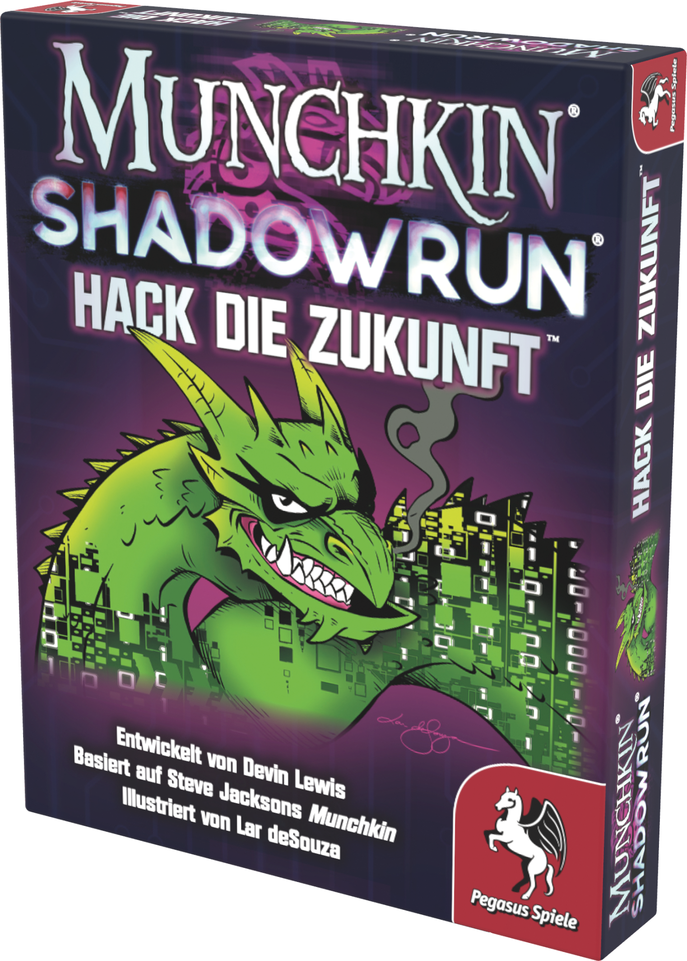 Kartenspiel, Drache, Hack Die Zukunft, Shadows Run, Pegasus Spiele