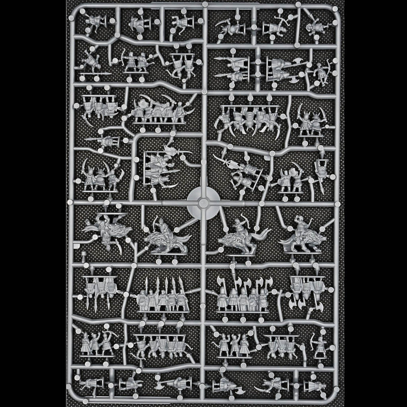 Miniatur, Modellfiguren, Figuren, Gussrahmen, Kunststoff