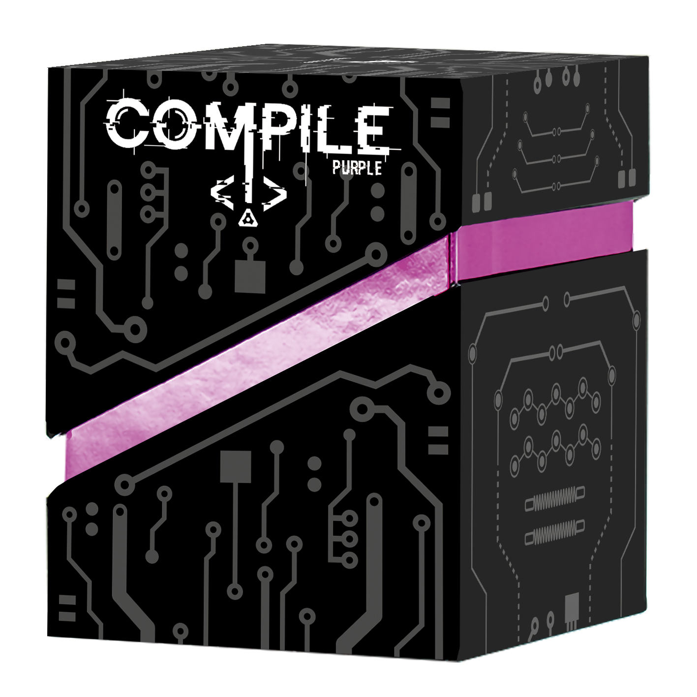 Compile dt. computer, purple, box, circuit, verpackung