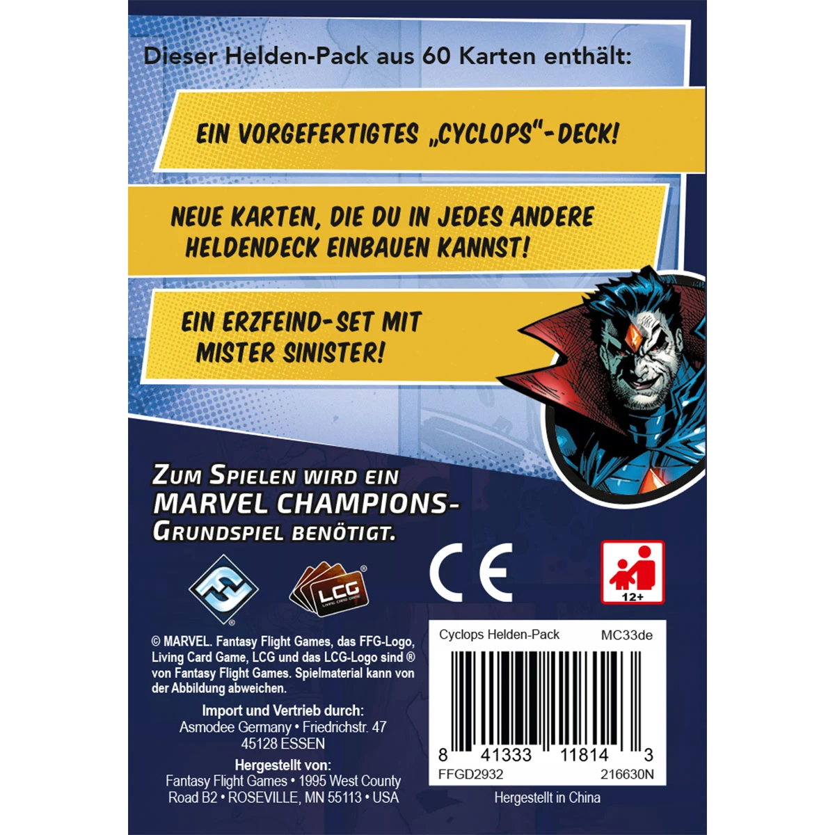 Marvel Champions LCG dt.: Cyclops Helden-Pack Marvel Champions LCG dt.: Cyclops Helden-Pack